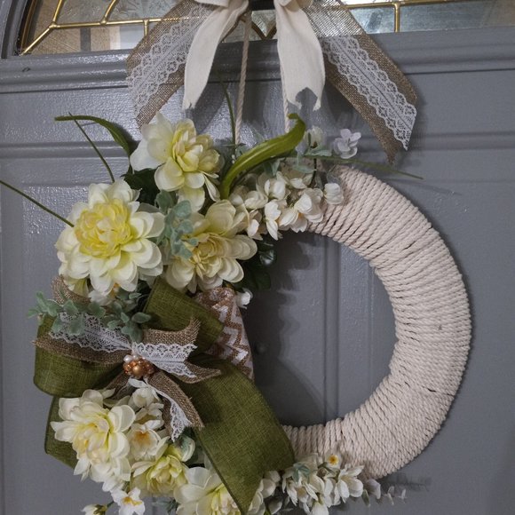 Spring Rope wreath - Picture 2 of 3